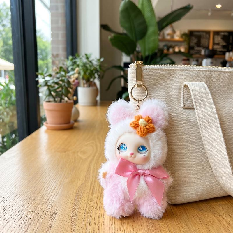 Men Keychain Accessories - Schattige dierenpluche sleutelhanger 15cm Kawaii vinyl