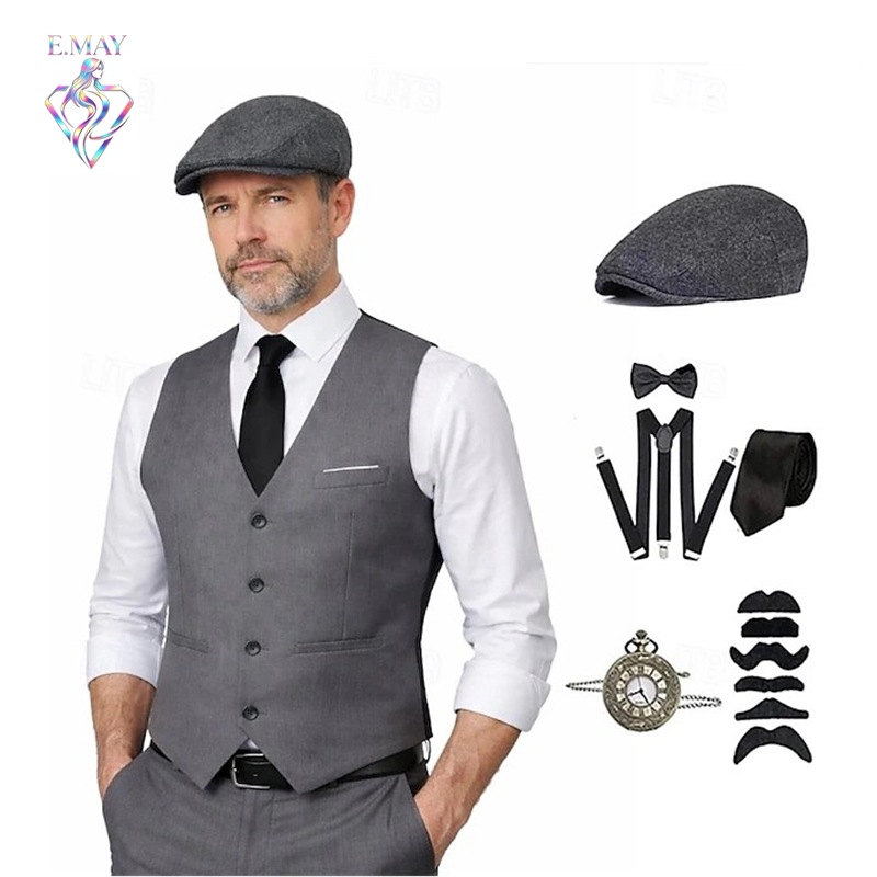 Medieval Men'S Accessories - Plus size heren 1920s Roaring Gatsby