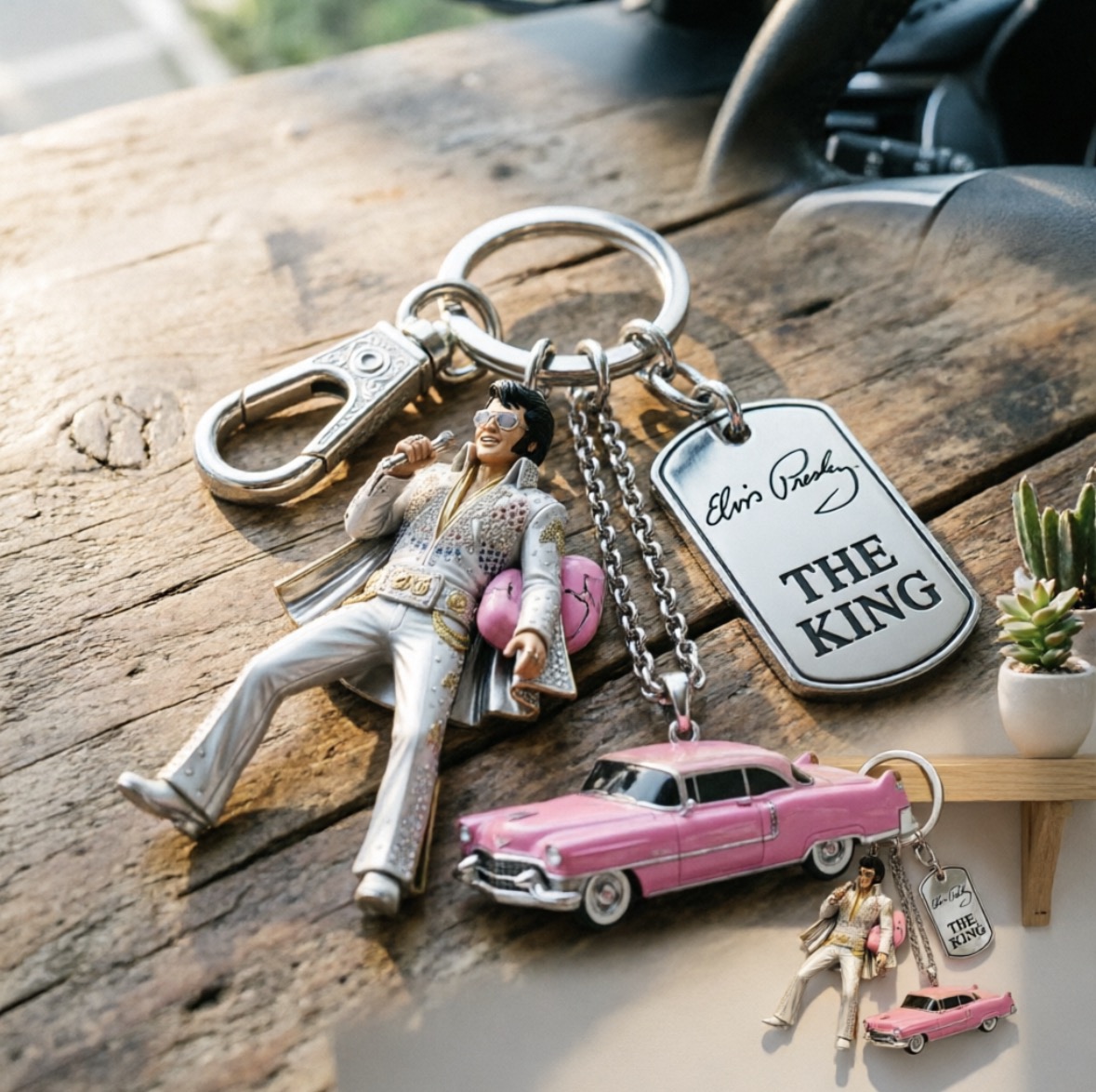 Men Keychain Accessories - Michael Jackson sleutelhanger, klassieke Dance King