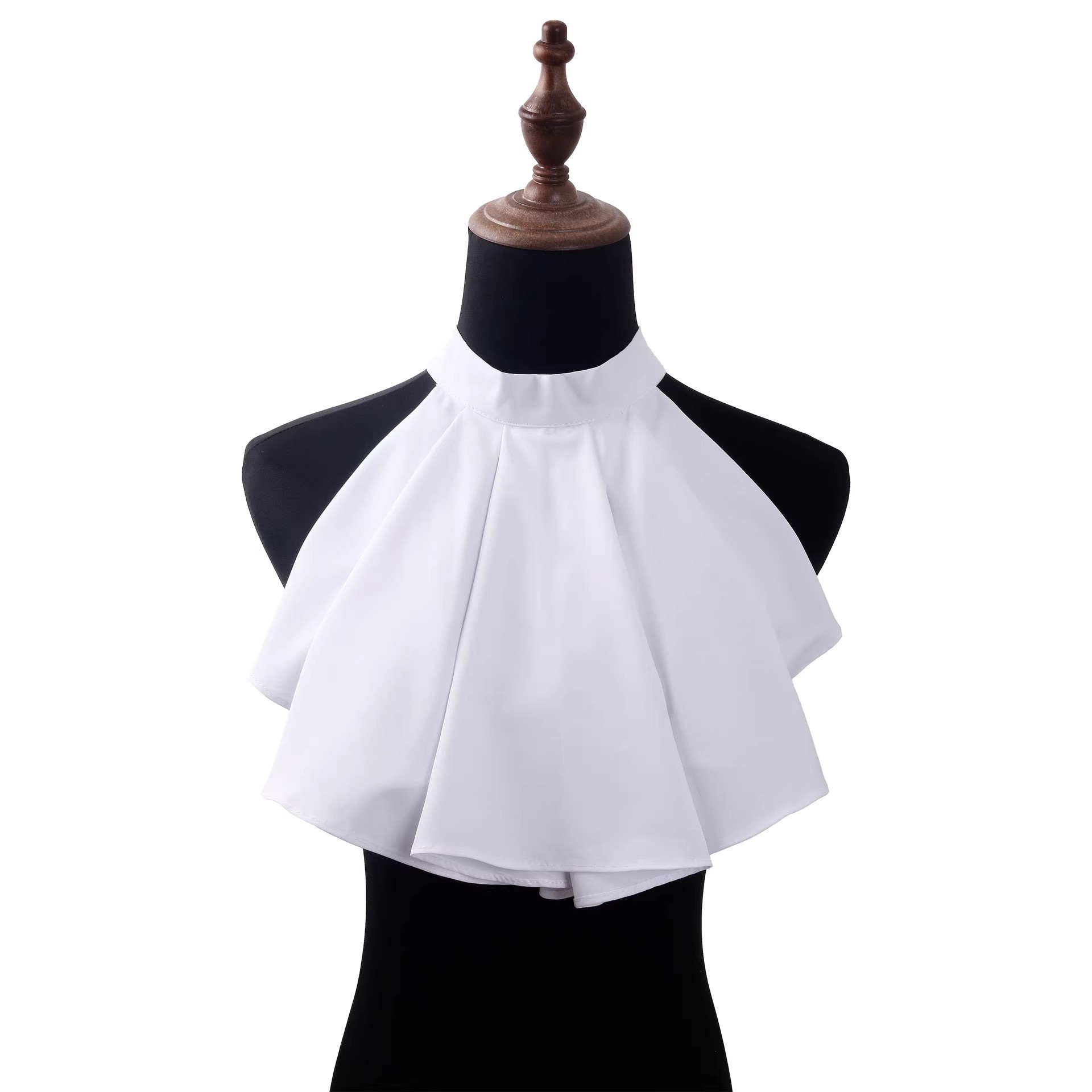 Medieval Men'S Accessories - Victoriaanse nekkraag gegolfde kanten jabot volwassen