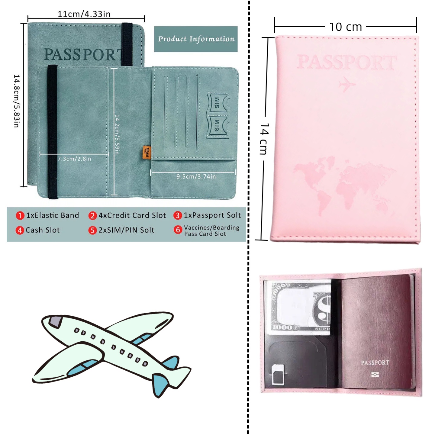 Men'S Accessories Wallet - Vintage RFID-paspoorthoes voor dames en heren