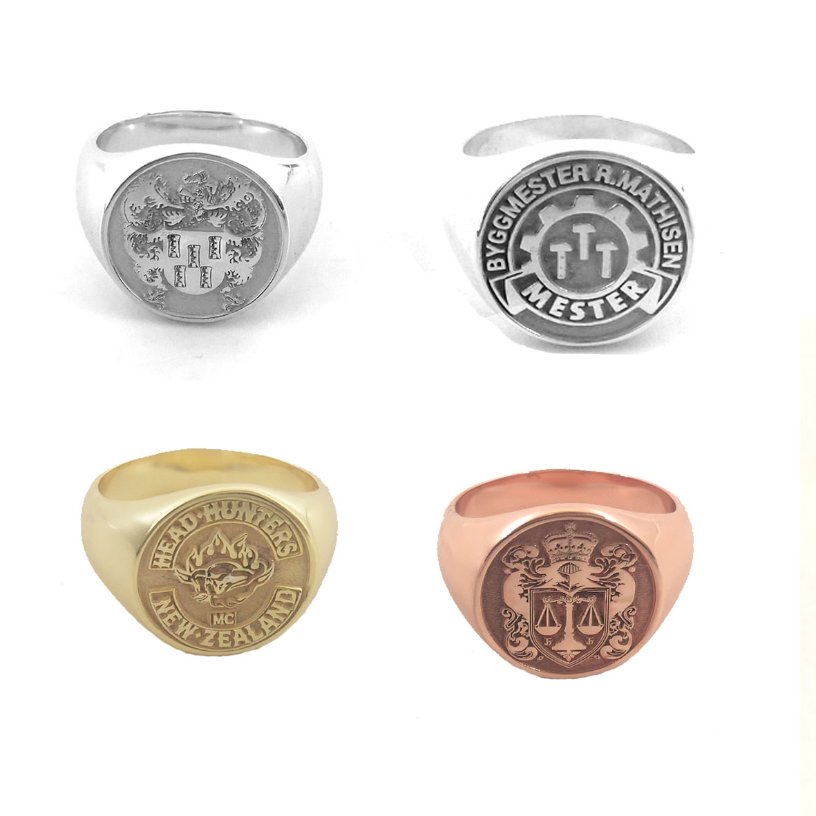 Custom Gegraveerde 17mm Ronde  - Signet Ring Men recensie en prijs
