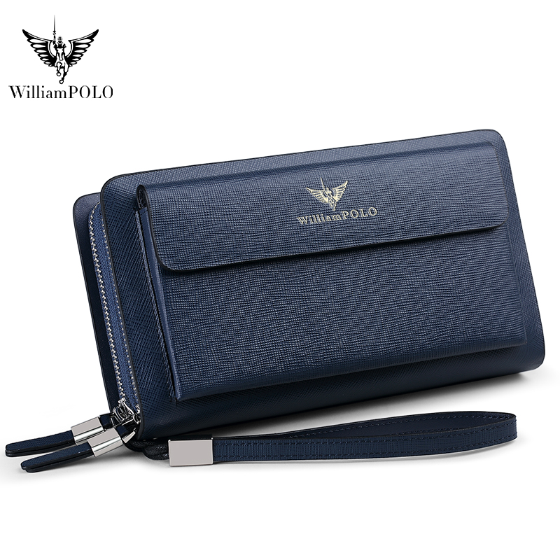WILLIAMPOLO Luxe lederen clutc - Men'S Accessories Wallet recensie en prijs