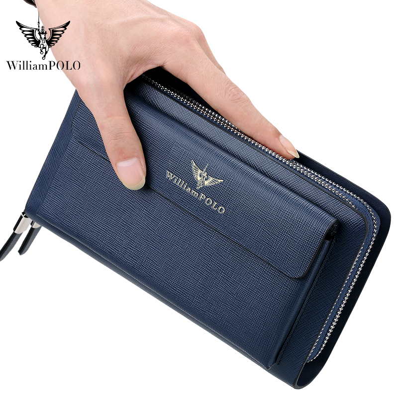 WILLIAMPOLO Luxe lederen clutc - Men'S Accessories Wallet recensie en prijs
