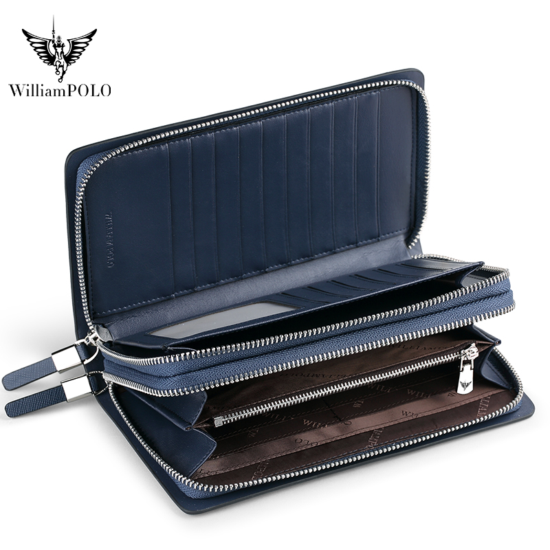WILLIAMPOLO Luxe lederen clutc - Men'S Accessories Wallet recensie en prijs