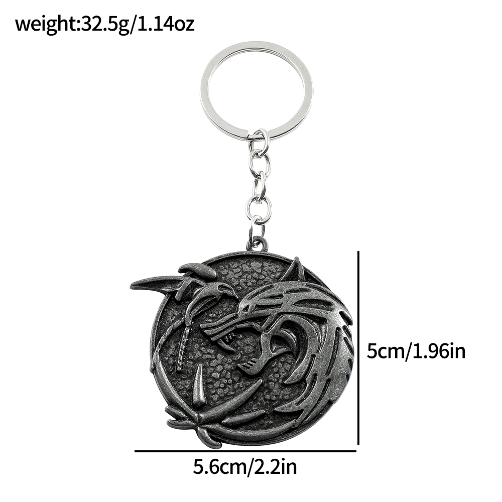 Vintage Wolf Head sleutelhange - Men Keychain Accessories recensie en prijs