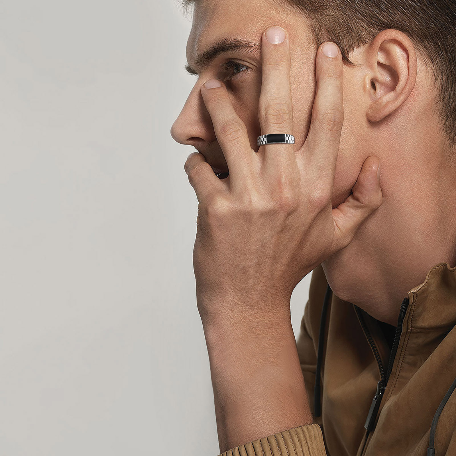 Vnox open herenringen, zwart g - Signet Ring Men recensie en prijs