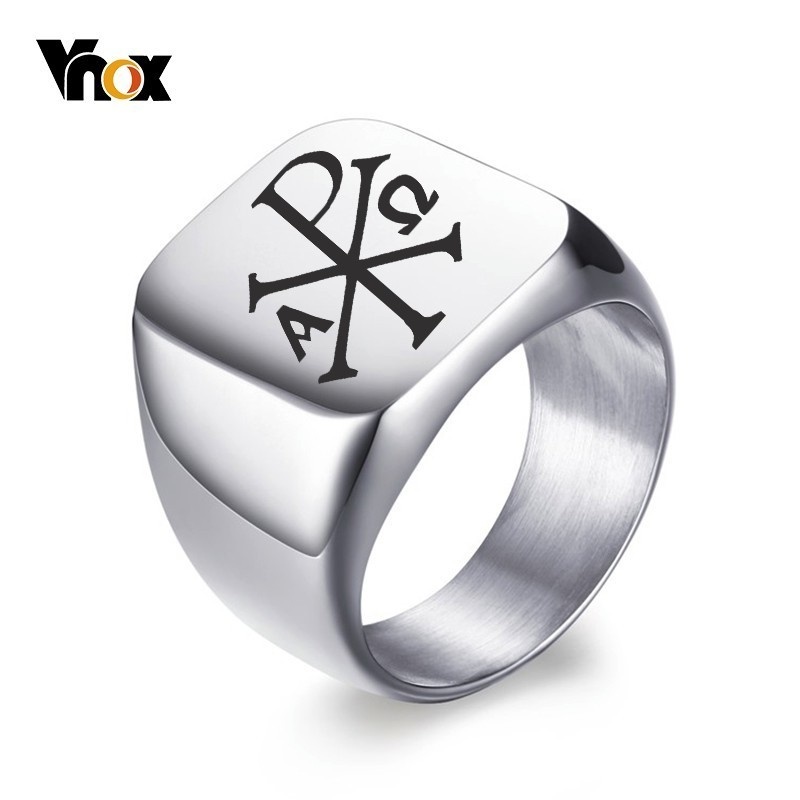Vnox Gratis Gepersonaliseerde  - Signet Ring Men recensie en prijs