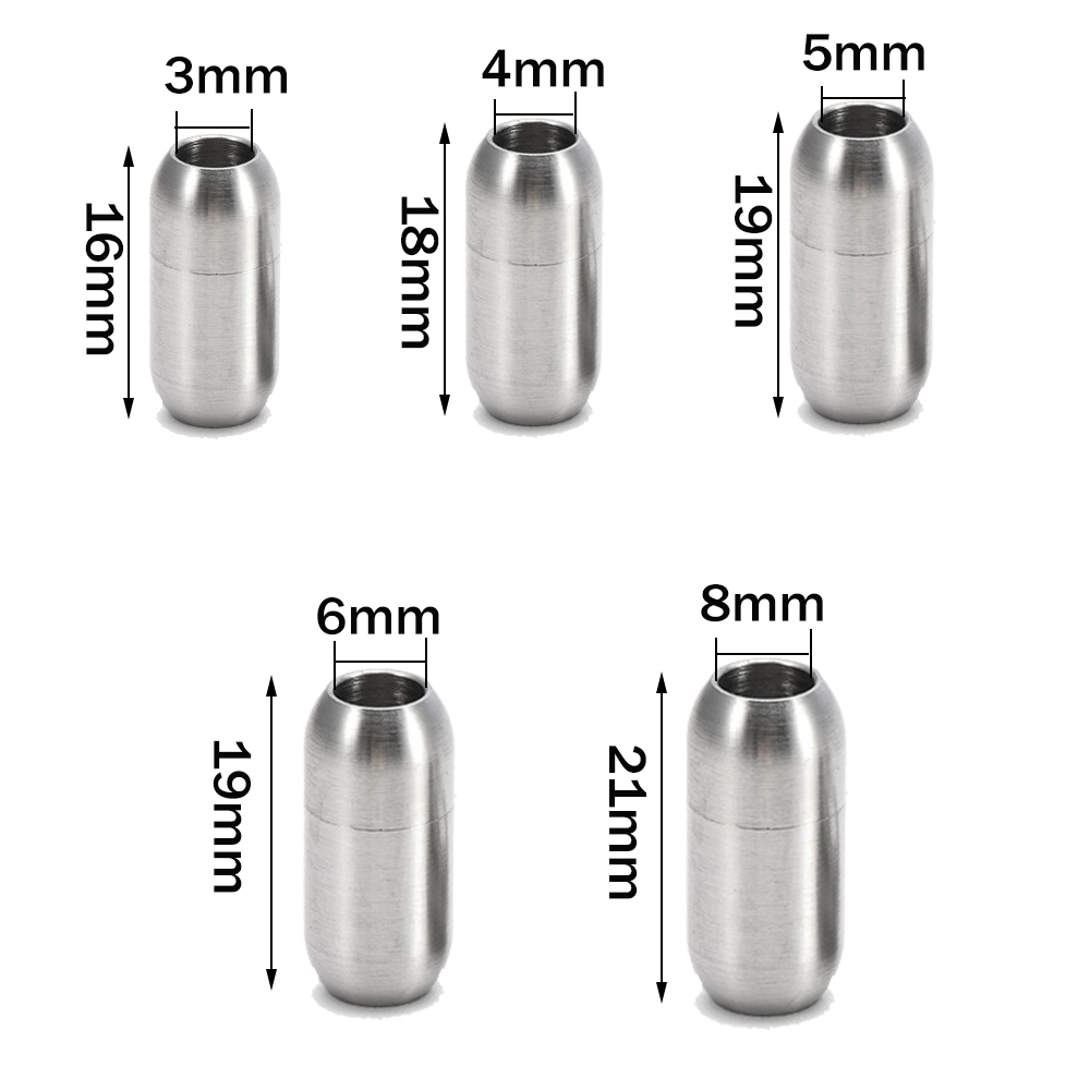 2 stuks roestvrijstalen magnet - Men Accessories Necklace recensie en prijs