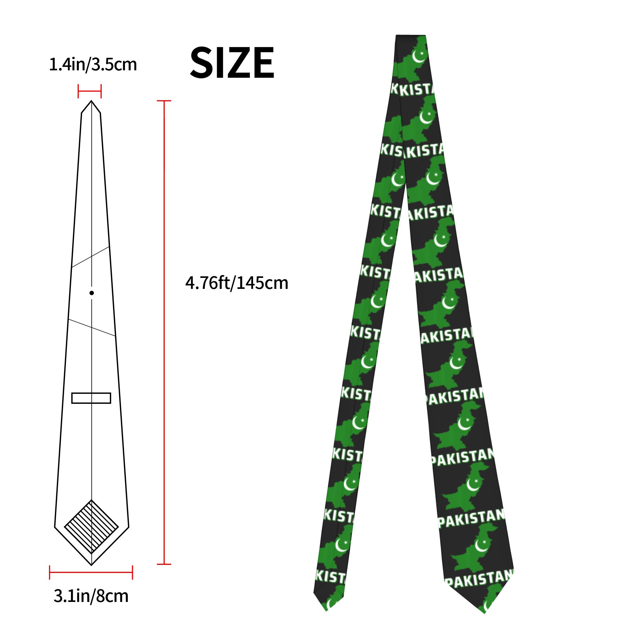 Herenstropdas Pakistaanse vlag - Men Accessories Pakistan recensie en prijs