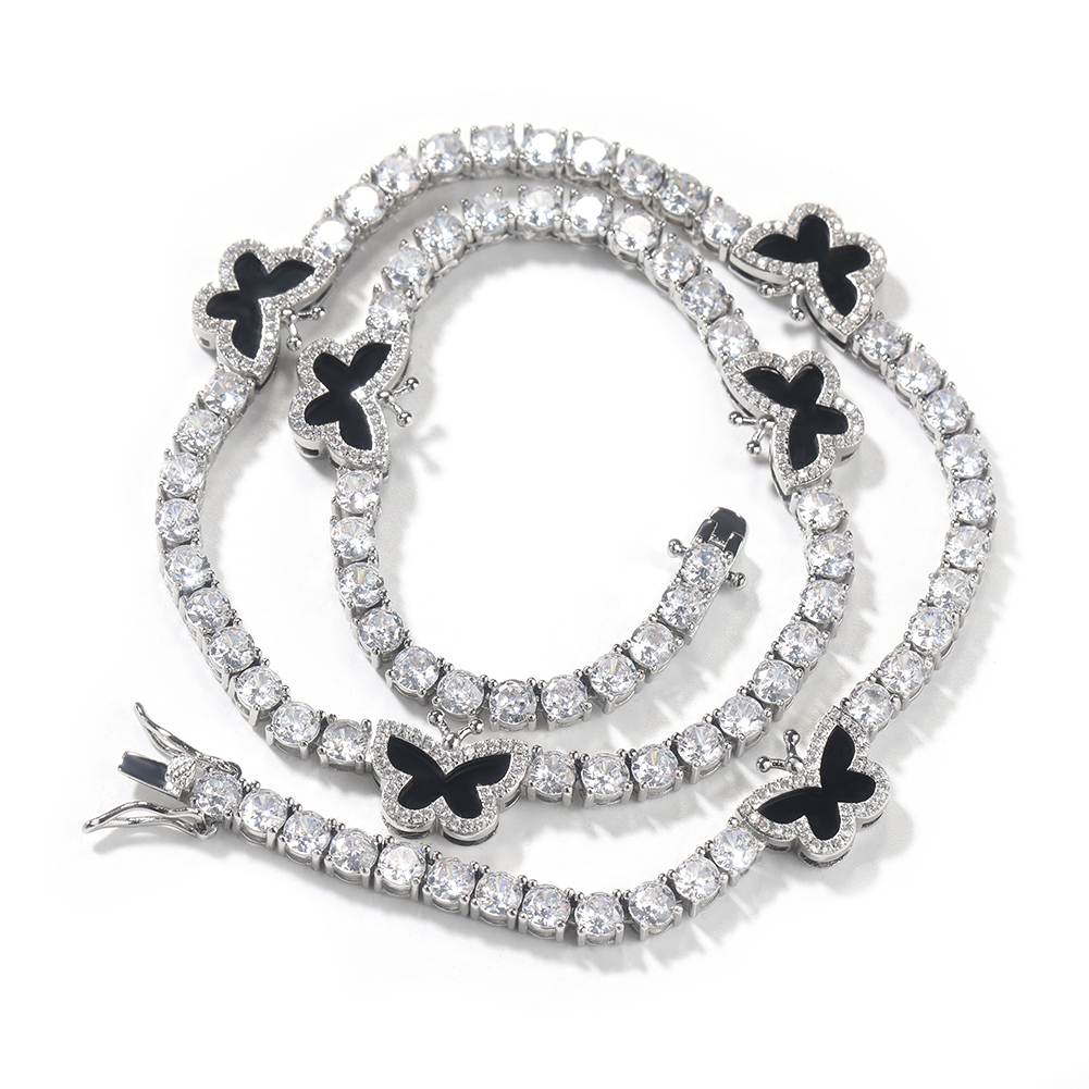 DE BLING KONING 4mm Zwarte Kla - Men Accessories Necklace recensie en prijs