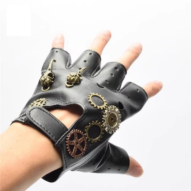 Steampunk PU lederen vingerloz - Medieval Men'S Accessories recensie en prijs
