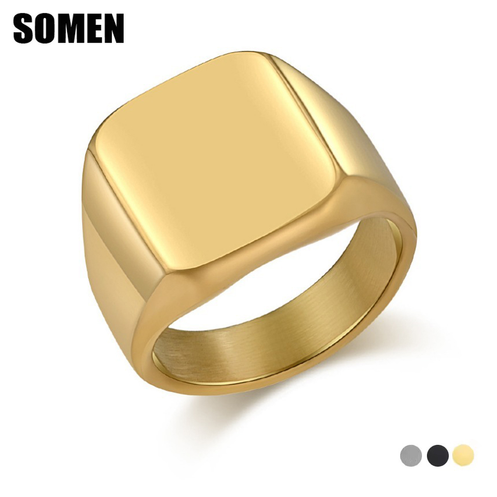Somen Signet Vierkante Wolfraa - Signet Ring Men recensie en prijs
