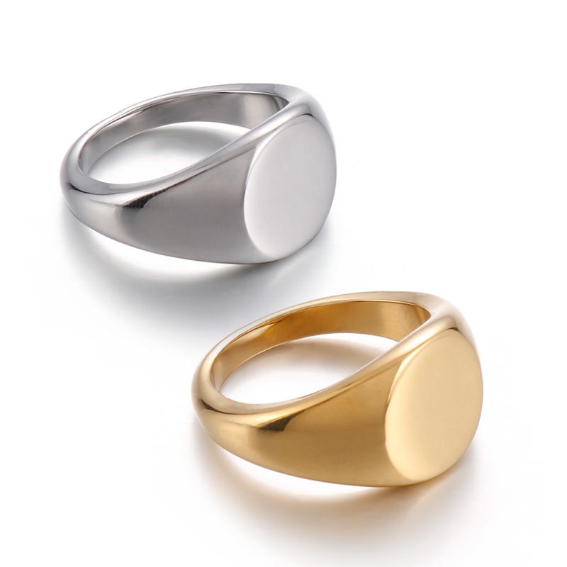 Zegelring roestvrijstalen ring - Signet Ring Men recensie en prijs
