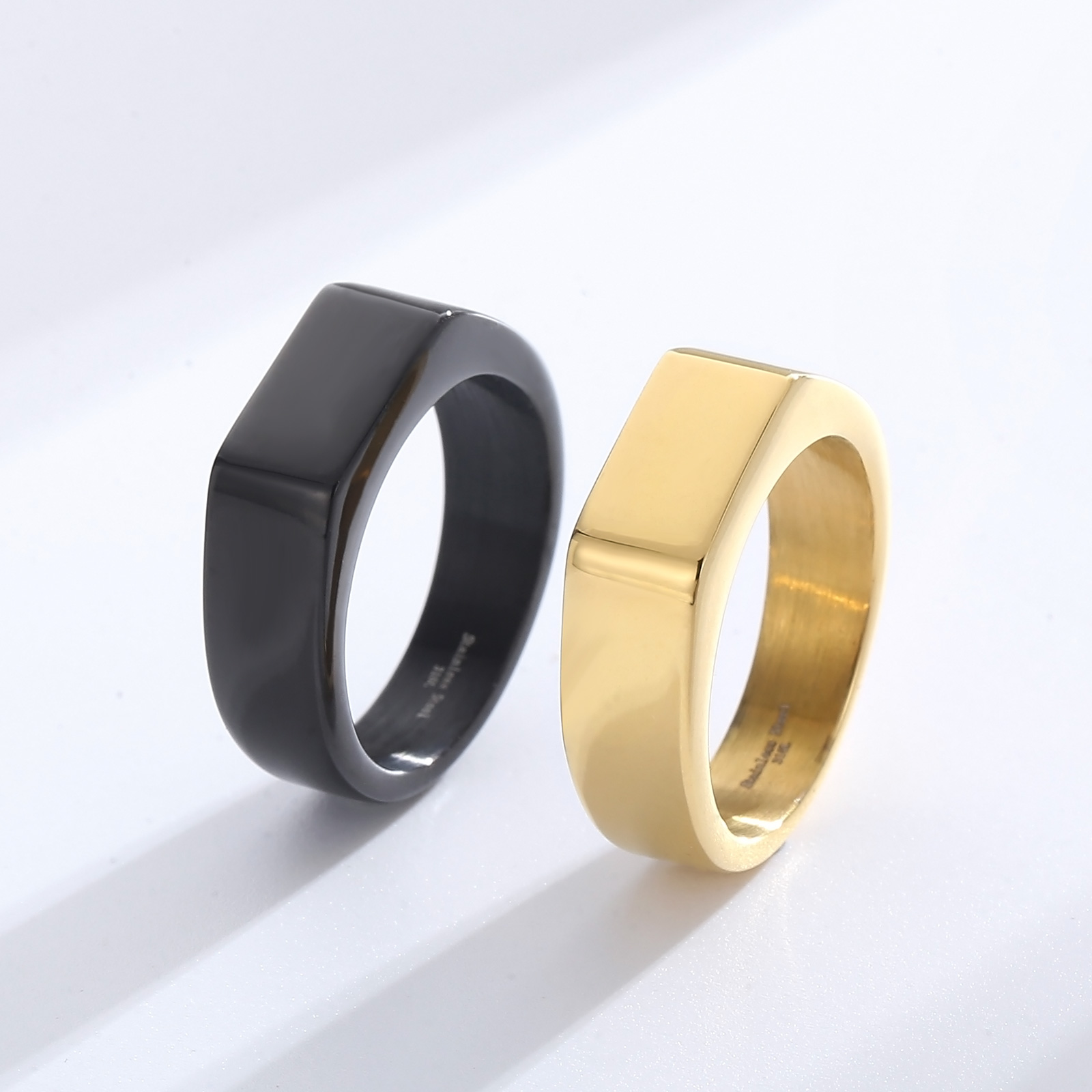 Zegelring roestvrijstalen ring - Signet Ring Men recensie en prijs