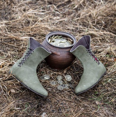 Middeleeuwse leren schoen voor - Medieval Men'S Accessories recensie en prijs